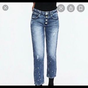 Zara star studded jeans